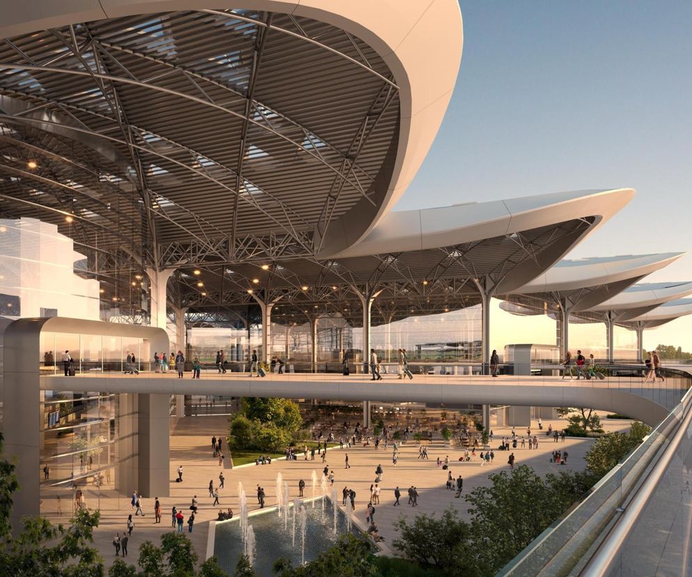 Wizualizacja terminala CPK – projekt Foster + Partners